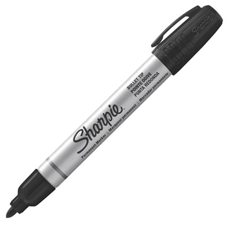 Metal Small Permanent Marker Black