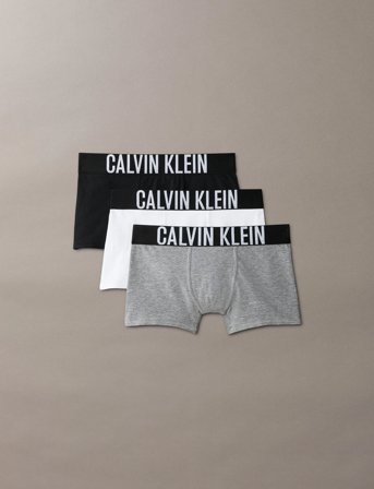 Calvin Klein 3Pk Trunk - Black - 128-140