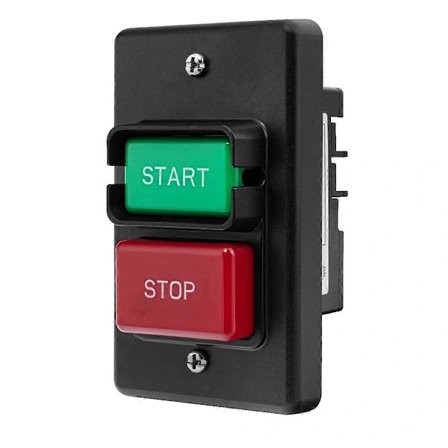 120V/230V Dobbeltspænding Enkeltfaset Tænd/Sluk-kontakt, 3HP, Passer til Bordrundsav, Fræsebord, Boremaskine, Bænk