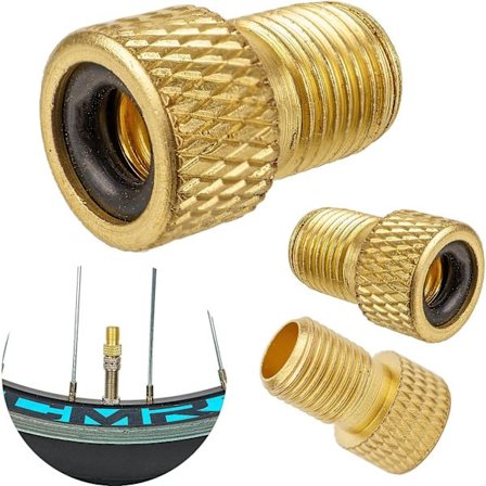 3 kpl DV- ja SV-polkupyörän venttiilisovitinta auton venttiilille