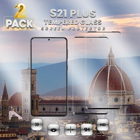 2-Pack Samsung S21 PLUS - 9H Härdat Glass - 3D Super Kvalitet