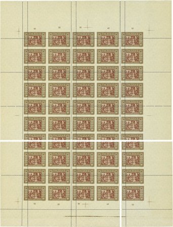 Litauen 1932 - Sjælden MICHEL 333a med fejlperforering - Helark - Postfrisk