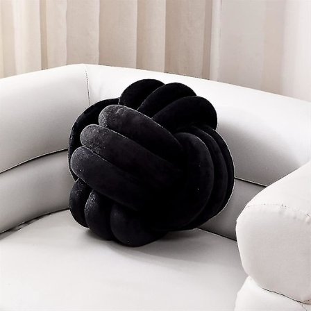 Knuten plyschkudde rund kudde för soffa sovrum säng