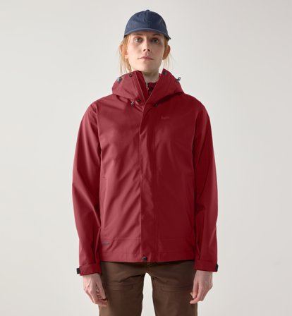 Haglöfs Breeze Proof Jacket Women Carmine Red - Damen - M