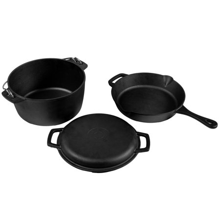 Espegard Stekpanna + gryta + lock, gjutjärn | Utematlagning > Friluftsliv | Bagaren och Kocken