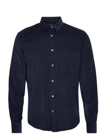 Dyed Baby Cord Sune Shirt Skjorta Casual Navy Mads Nørgaard