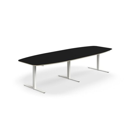 Conference table NOVUS, 3200x1200 mm,white/black