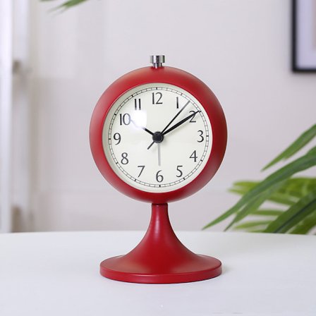 SAYTAY Soverom Vekkerklokke, Metall Vekkerklokke, Student Hjemmedekorasjon Skrivebordsklokke