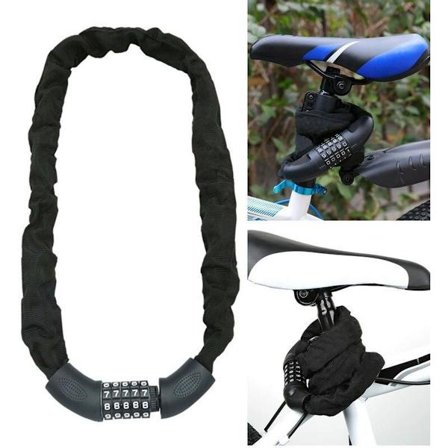 120 cm kombinasjonslås for sykkelkjedeslås for motorsykkel mopedlås