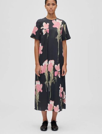 STINE GOYA 2263 Dry Viscose, Flowy Short Sleev - Black - XS