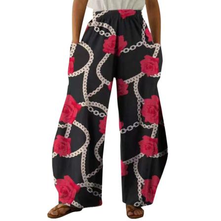 Palazzo Pant High Waist Loungewear För Kvinnor