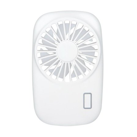 Hvid mini lommeventilator kraftfuld lille personlig ventilator justerbar hastighed USB genopladelig køling