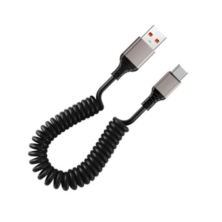 Udvidbart USB Type C kabel strømkabel ledning til sikker opladning og datasynkronisering