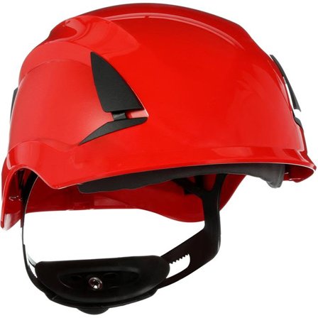 3M SecureFit X5505NVE Vernehjelm uventilert, 1000V Rød, Hodebeskyttelse