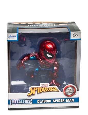 Jada Toys | Marvel 4" Classic Spiderman Figure | ONE SIZE