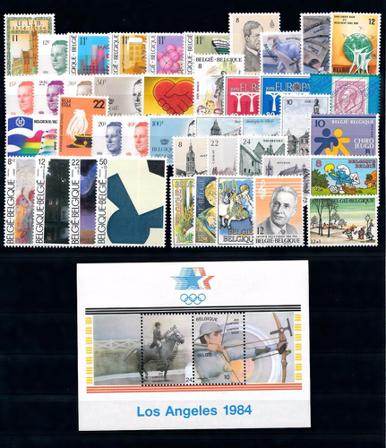 Belgien - Årgang 1984 - Postfrisk