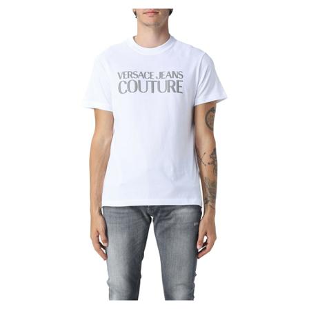 Versace Jeans Couture, T-Shirts Wit, Heren, Maat:S