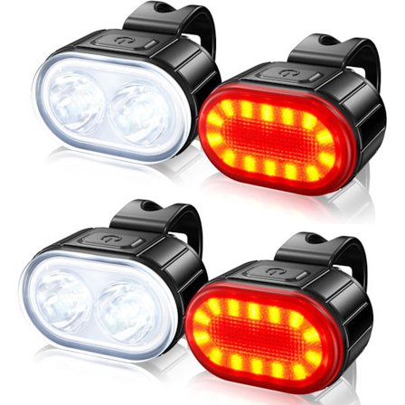 Etu- ja takapyörän valot, 2 sarjaa tehokkaita LED-pyörävalosarjoja, IP