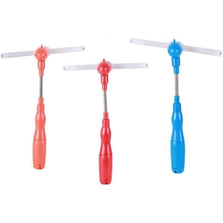 Ljusupplyst Vindmöllastav Leksak Snurrande Vindmölla Blinkande Pinwheel Elektrisk Musik Bar för Pojke Flicka Födelsedagsfest Present Favorit 3st (