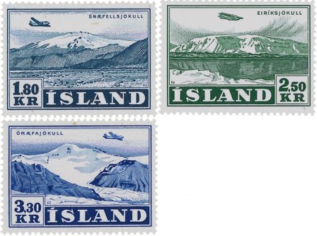 Island 1952 - AFA 279-281 - Postfrisk