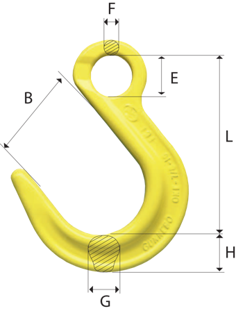 Gunnebo OKE-7/8-10 Lastkrok Maks. last: 2,5T, Verksted & bil