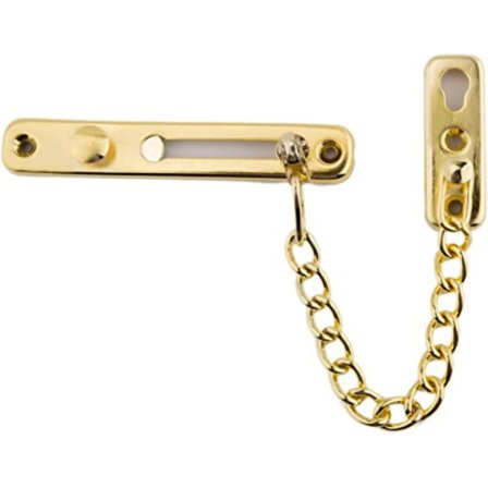 1 pakke (guld) dørkædelås, rustfrit stål sikkerhedskæde Gua