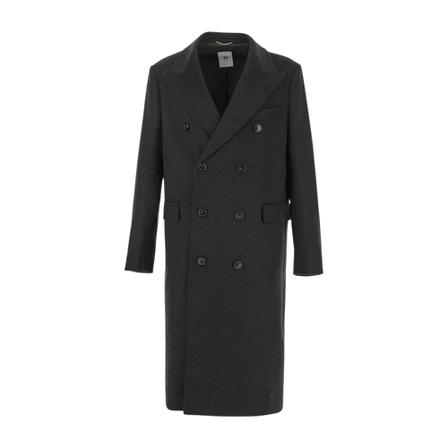 PT Torino, Double-Breasted Coats Zwart, Heren, Maat:M