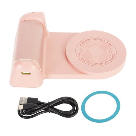 Magnetisk Bluetooth Kamera Håndtag Smartphone Fotoholder Trådløs Fjernbetjening Pink
