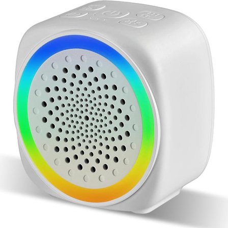 Bærbar hvid støjmaskine, 7-farvet natlampe med 26 beroligende lyde