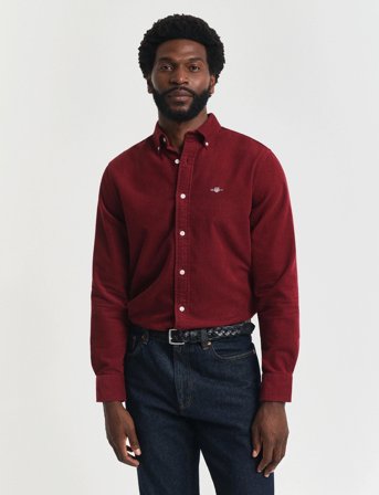 GANT Reg Corduroy Shirt - Red - M