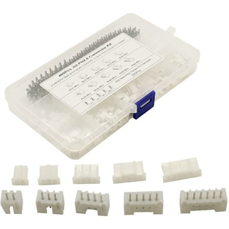 460 stk JST PH2.0 mm Pitch 2/3/4P Plastskall Basiskontakt Ledningskontaktsett