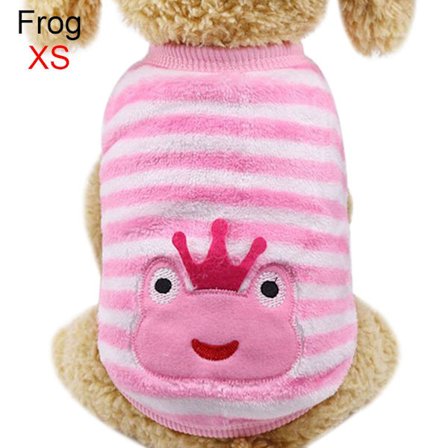 Lemmikkien vaatteet Puppy Vest Koiran haalari XS FROG