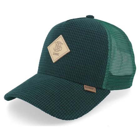Djinns - Green - trucker - Cap - Hft Cap Waffle Corduroy Green A-Frame Trucker - Hatstore