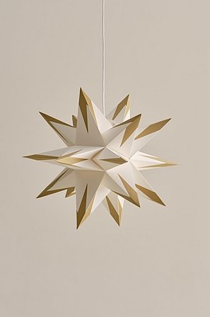 Jotex - APEX joulutähti ø 60 cm Valkoinen/ruskea - Osta Valotähdet Jotex