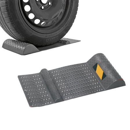 Pakke med 1 selvklebende parkeringsmatte Grå 52 x 25 cm