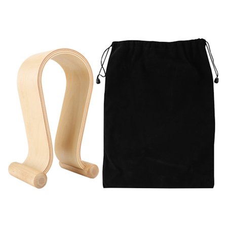 Samdi puinen vintage tyylikäs kuuloketeline kuulokkeiden ripustin kuulokemikrofoni teline (koivu)