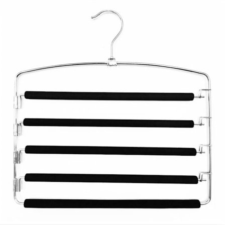 Byxhängare, Metall Flerskiktshängare, Platsbesparande, Stabil