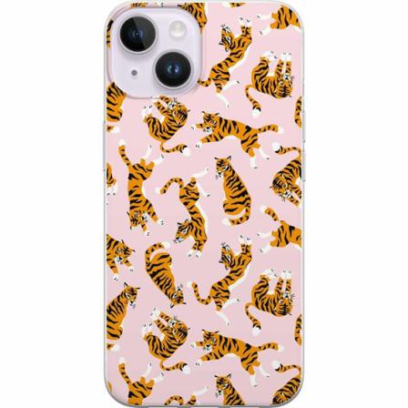 Apple Iphone 14 Genomskinligt Skal Tiger