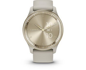 Garmin-Vivomove Trend, French Grey Gold-Smartklokke i trendy og analog utførelse-Personal training-Mobil og smartklokker