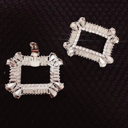 2 stk Skoclips Skinnende dekorative klips charmespænde