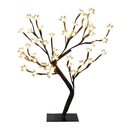 Blomsterkrukke Landskabstræ 24 LED-lys Metalbase Varm