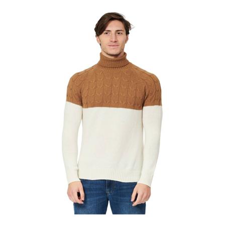 Gran Sasso, Turtlenecks Brązowy, Mężczyzna, Rozmiar: L