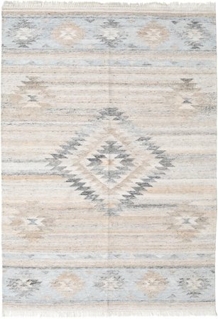 Washable Indoor/Outdoor Rug Tulum Beige/Light Blue