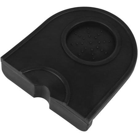 Multifunktionell kaffematta, halkfri, förtjockad, slitstark, station, halkfri matthållare, espressosilikonmatta (svart)