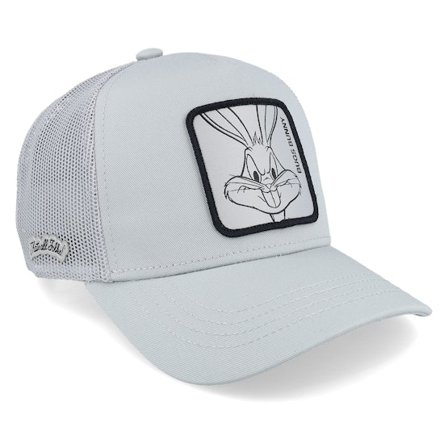 Capslab - Harmaa trucker Lippis - Looney Tunes Bugs Bunny Grey Trucker @ Hatstore