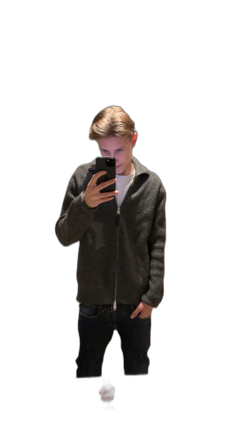 Mörkgrå stickad kofta från H&M