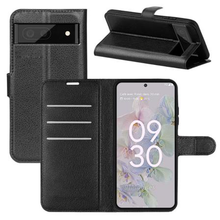 Mobilskal Med Plånbok Kompatibelt Med Google Pixel 6 Svart