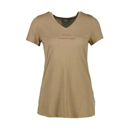 Elias Rumelis, T-Shirt Bruin, Dames, Maat:M
