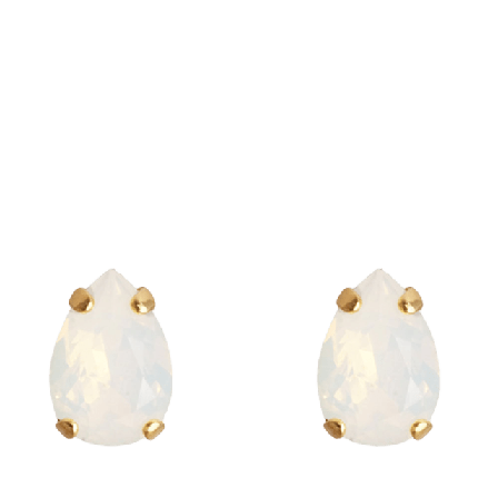 Caroline Svedbom Petite Drop Stud Earrings White Opal Smycken & klockor Dam Guld ONESIZE
