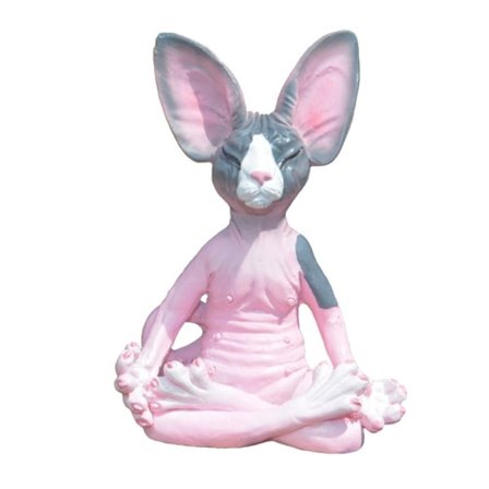 Cat Meditate Statue Meditera Cat Statue STYLE 3 STYLE 3
